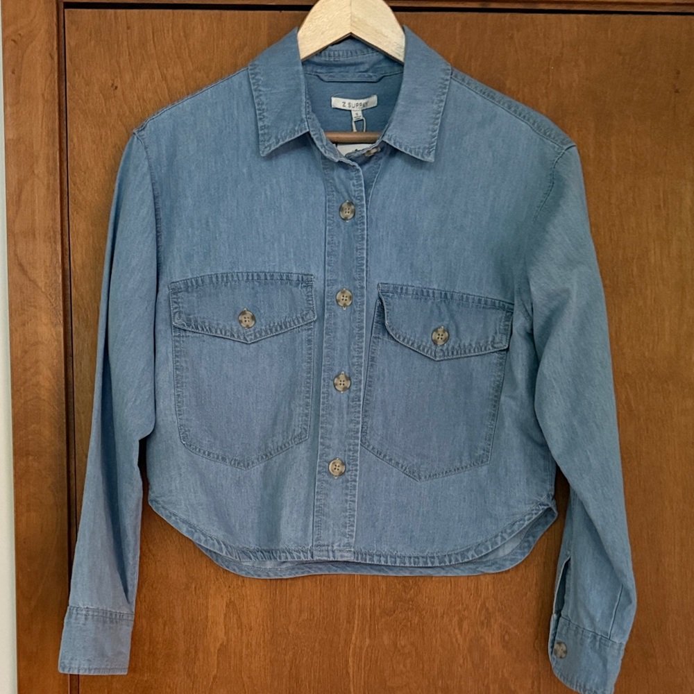 Z Supply Blue Button Down Shirt